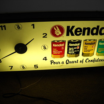 Kendall oil clock