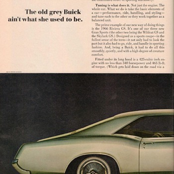 1966 - Buick Riviera Advertisement