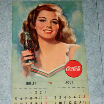 coca cola 1948 calendar