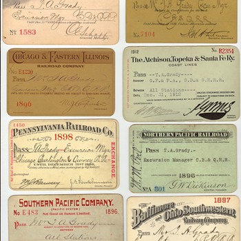 Batch of Railroad Passes