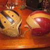 1930's Leather Football Helmets