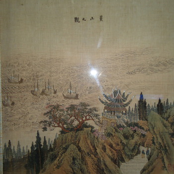 Chinese painting on material! - Rugs and Textiles