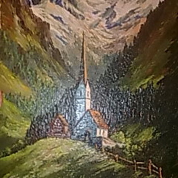 lovely oil picture anyone KNOW THE ARTIST!!   - Arts and Crafts