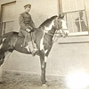 RPPC of early 20th century soldier on horseback