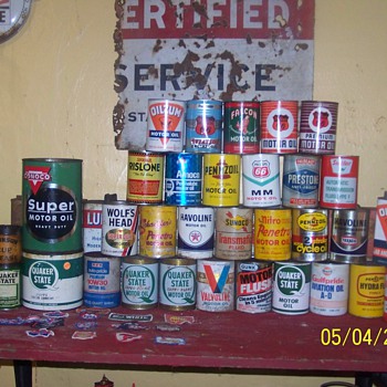 my quart oil can collection