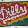 Dilly Soda Sign Thin Tin 