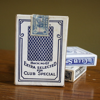 Bee Playing Cards with Tax Stamp