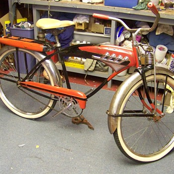 J C Higgins Manifold Tank Bike - Outdoor Sports