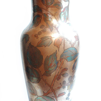 art nouveau pottery vase by BOCH FRERES KERAMIS , belgium - Art Nouveau
