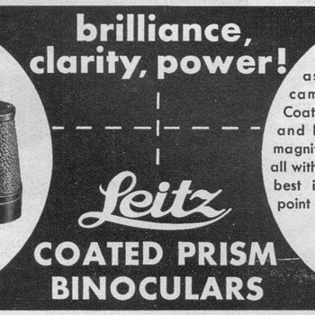 1951 - Leitz Binoculars Advertisement
