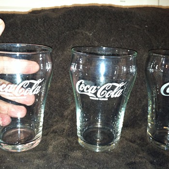Vintage Coca-Cola Soda Fountain Glasses