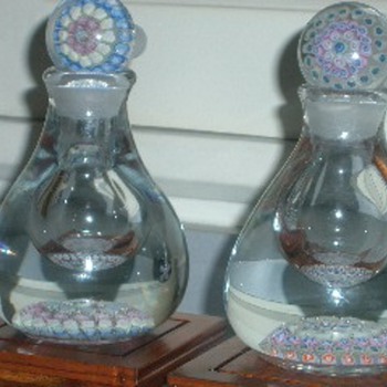 Mystery "B" CANE  Millefiori Ink Bottles - Art Glass
