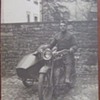 RPPC of WW1 soldier on motorcycle with sidecar