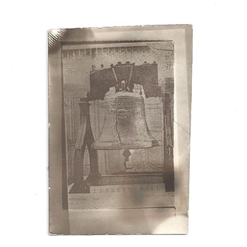 BLACK AND WHITE LIBERTY BELL