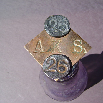 "Pole Candy" Date Nails and Tag From a Cross-Tie Fence Post