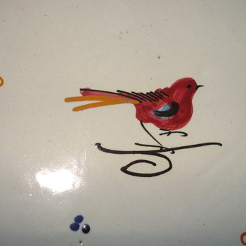 Two majolica Italian hand painted plates - Pottery