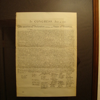 "Vintage" Copy of~  " The Declaration of Independence "