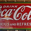 1932 Coca-Cola Porcelain Sign...Delicious and Refreshing