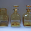 Amber jug, Decanter, and Claret Jug