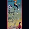 French Circus Poster Black Man on Bicycle 