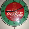 "1957" Pam green& red bottle clock!