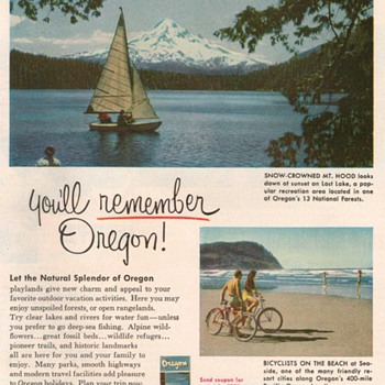 1953 - Oregon State Travel Advertisement