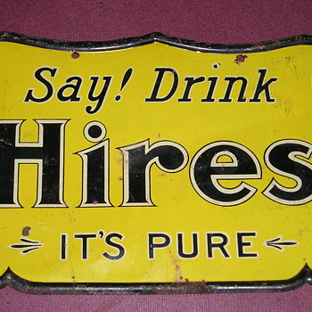 Hires tin sign. 