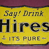 Hires tin sign. 