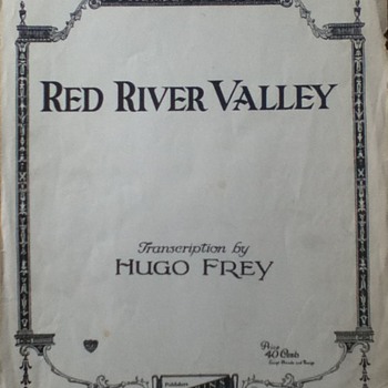 "Red River Valley" and "If Love Were All" Sheet Music - Paper