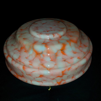 Stunning orange/white hanging shade