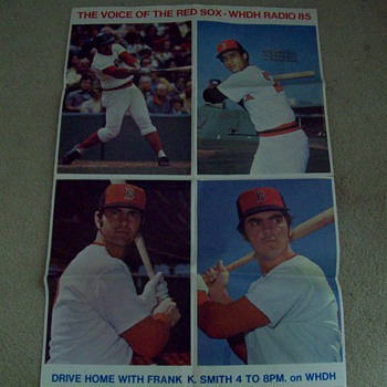 BOSTON RED SOX 1974 ACTION POSTER VINTAGE