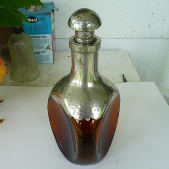Brown Glass Decanter