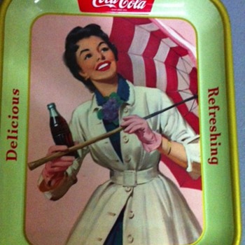Vintage coke trays