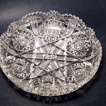 American Brilliant Cut Glass Bowl Maker Unknowen - Glassware
