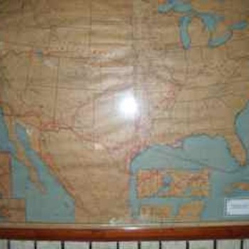 Southern Pacific 1936 Map - Railroadiana
