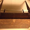 A medium size writing desk with Martha and George Washington picture