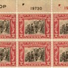 George Rogers Clark commemorative plate block - Surrender at Sackville