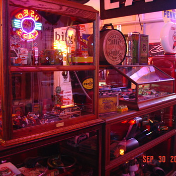 Vintage Show Cases...Full Of Collectibles
