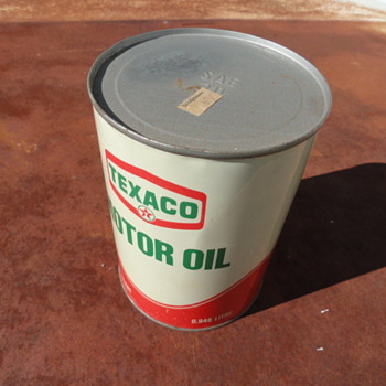 Texaco Motor Oil Can