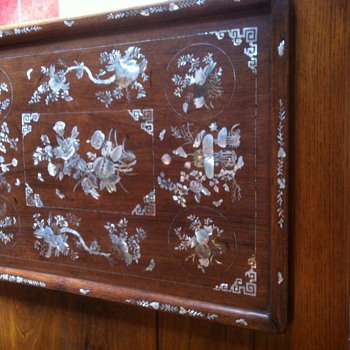 TLC on opium tray 19th century Indochina. - Asian