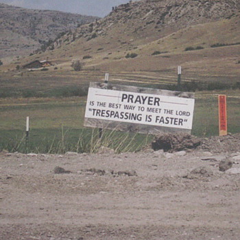 Trespassing Sign - Photographs