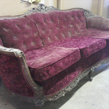 thrift store sofa