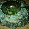 turquoise colored ashtray 