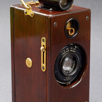Ansco Memo "wood & brass" - Cameras