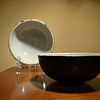 ART DECO CZECHOSLOVAKIA  CERAMIC BLACK BOWLS 