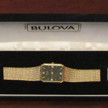1980 Gold Bulova Watch - Wristwatches
