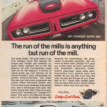 1971 Dodge Charger Super Bee Advertisement
