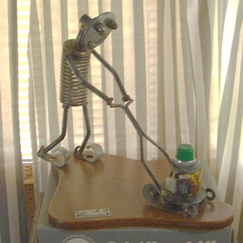 Lawn mower man! Folk Art!