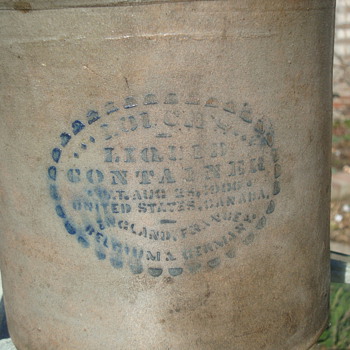 liqure jug offset  mouth - Art Pottery