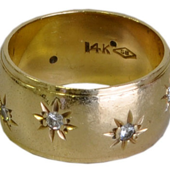 Gold and Diamond Wedding Band - Fine Jewelry